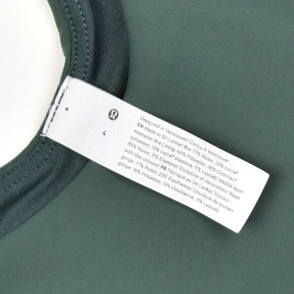 Lululemon Wunder Train Longline Bra Olive Green - 4 - Picture 6 of 6